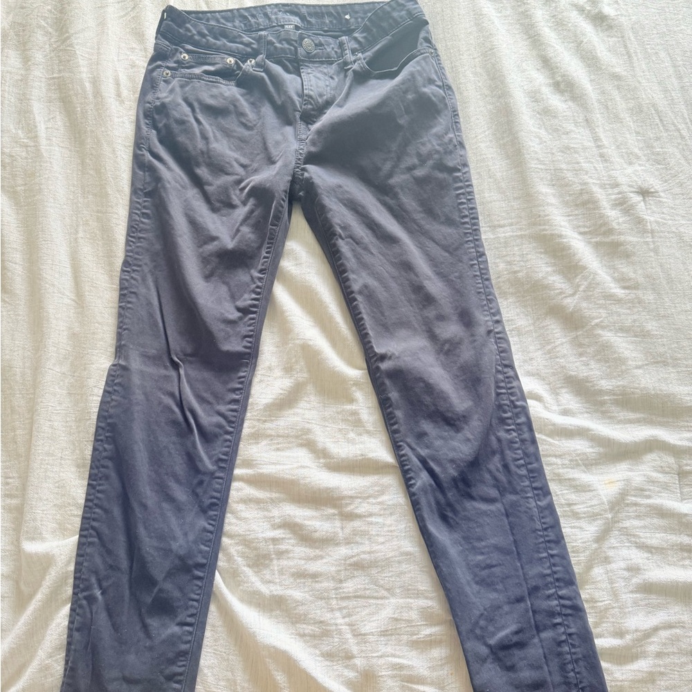 American Eagle Outfitters dark navy slim fit khakis